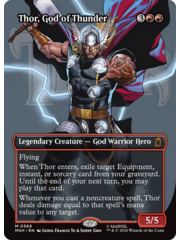 Magic: The Gathering Thor, God of Thunder (Borderless) (369) Lightly Played