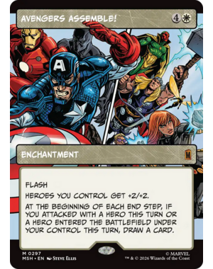 Magic: The Gathering Avengers Assemble! (Borderless) (297) Lightly Played