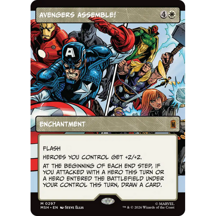 Magic: The Gathering Avengers Assemble! (Borderless) (297) Lightly Played