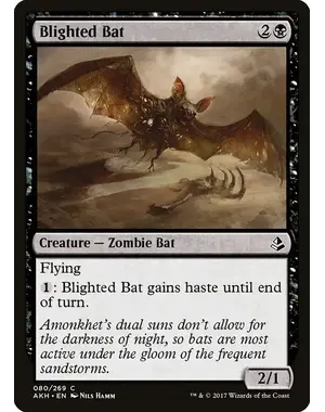 Magic: The Gathering Blighted Bat (80) Near Mint