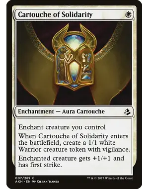 Magic: The Gathering Cartouche of Solidarity (7) Near Mint