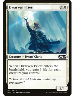 Magic: The Gathering Dwarven Priest (11) Near Mint
