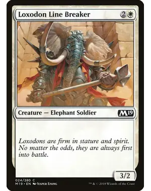 Magic: The Gathering Loxodon Line Breaker (24) Near Mint