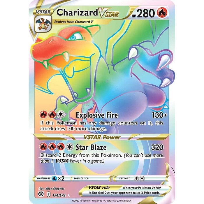 Pokemon Charizard VSTAR (Secret) (174) Near Mint Holofoil