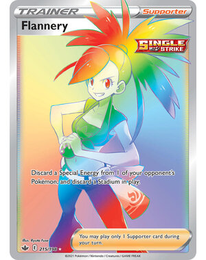 Pokemon Flannery (Secret) (215) Lightly Played Holofoil