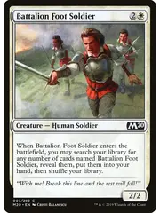 Magic: The Gathering Battalion Foot Soldier (7) Near Mint