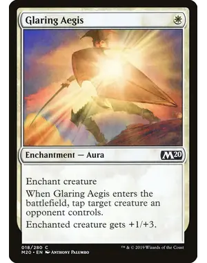 Magic: The Gathering Glaring Aegis (18) Near Mint
