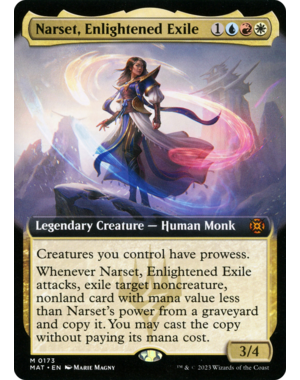 Magic: The Gathering Narset. Enlightened Exile (Extended Art) (173) Near Mint Foil