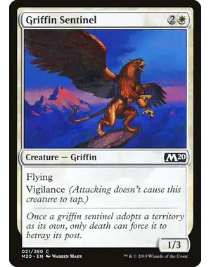 Magic: The Gathering Griffin Sentinel (21) Near Mint