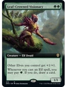 Magic: The Gathering Leaf-Crowned Visionary (Extended Art) (414) Lightly Played Foil