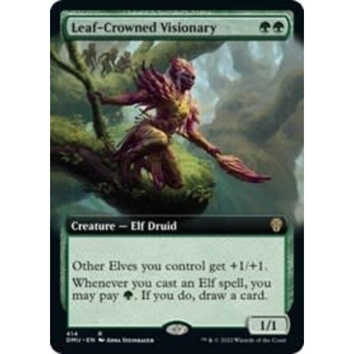 Magic: The Gathering Leaf-Crowned Visionary (Extended Art) (414) Lightly Played Foil