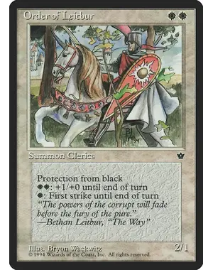 Magic: The Gathering Order of Leitbur (Wackwitz) (Facing Left) (16b) Near Mint
