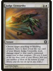 Magic: The Gathering Judge Unworthy (9) Near Mint