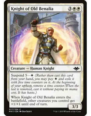 Magic: The Gathering Knight of Old Benalia (17) Near Mint