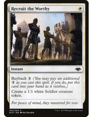 Magic: The Gathering Recruit the Worthy (22) Near Mint