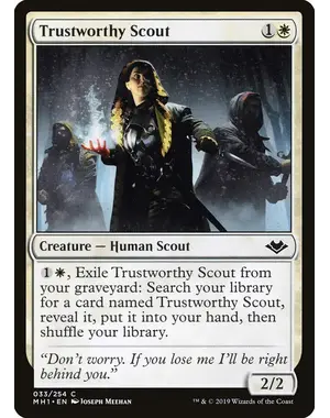 Magic: The Gathering Trustworthy Scout (33) Near Mint
