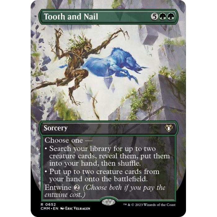 Magic: The Gathering Tooth and Nail (Borderless) (652) Lightly Played Foil