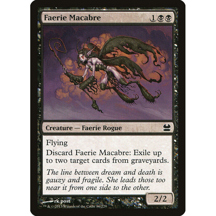 Magic: The Gathering Faerie Macabre (086) Moderately Played