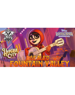 Disney Lorcana 10/26/26 Fountain Valley Lorcana Hyperia City Sealed Event Monday 630 PM