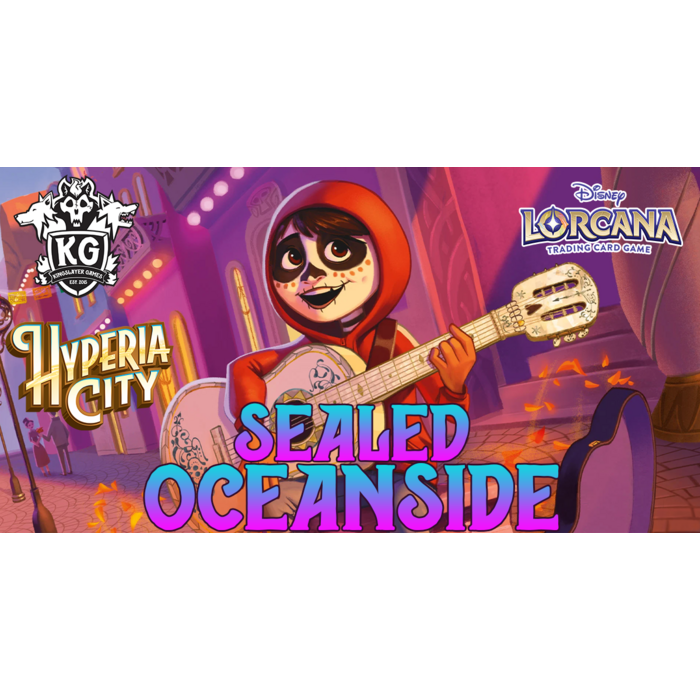 Disney Lorcana 10/28/26 Oceanside Lorcana Hyperia City Sealed Event Wednesday 6 PM
