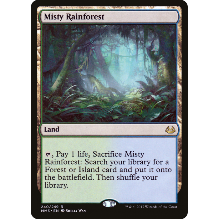 Magic: The Gathering Misty Rainforest (240) Lightly Played
