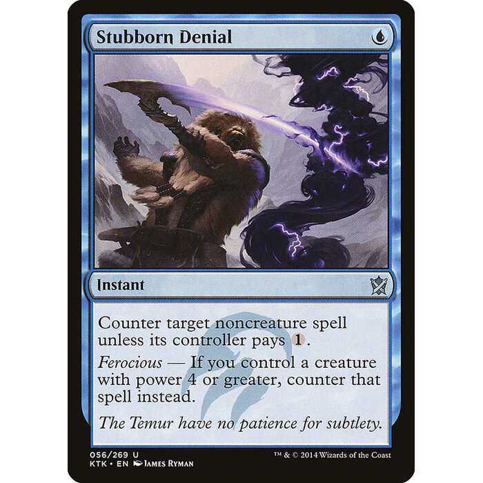 Magic: The Gathering Stubborn Denial (056) Lightly Played