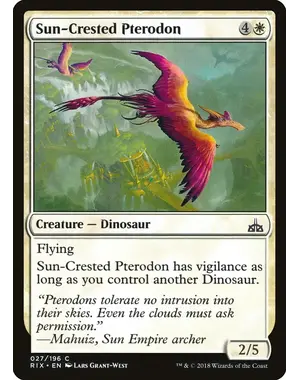 Magic: The Gathering Sun-Crested Pterodon (27) Near Mint
