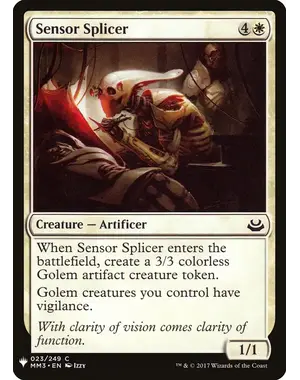 Magic: The Gathering Sensor Splicer (MM3-23) Near Mint