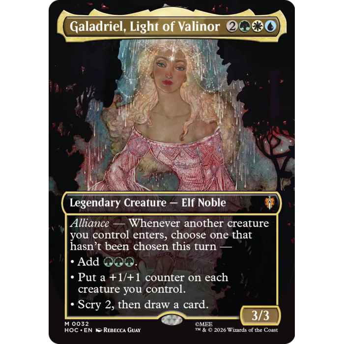 Magic: The Gathering Galadriel, Light of Valinor (Borderless) (032) Near Mint