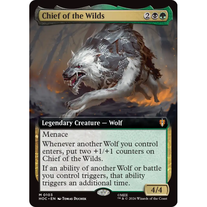 Magic: The Gathering Chief of the Wilds (Extended Art) (103) Near Mint