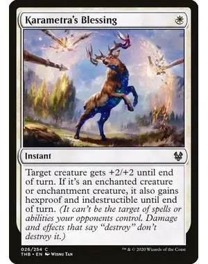 Magic: The Gathering Karametra's Blessing (26) Near Mint
