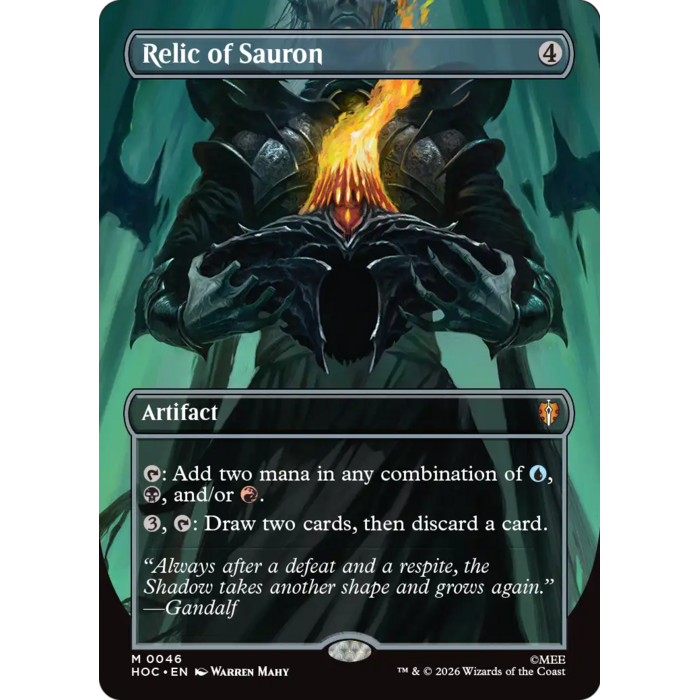 Magic: The Gathering Relic of Sauron (Borderless) (046) Near Mint