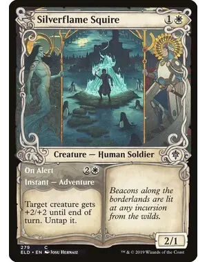 Magic: The Gathering Silverflame Squire (Showcase) (279) Near Mint