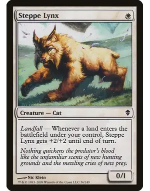 Magic: The Gathering Steppe Lynx (36) Near Mint