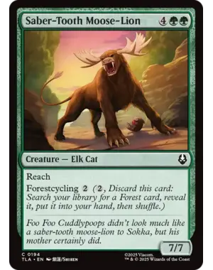 Magic: The Gathering Saber-Tooth Moose-Lion (194) Near Mint