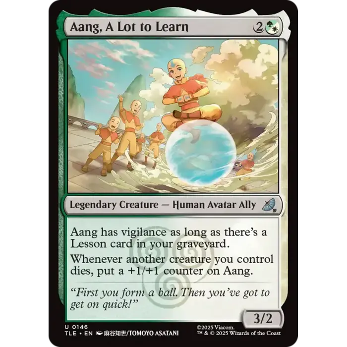 Magic: The Gathering Aang, A Lot to Learn (146) Near Mint