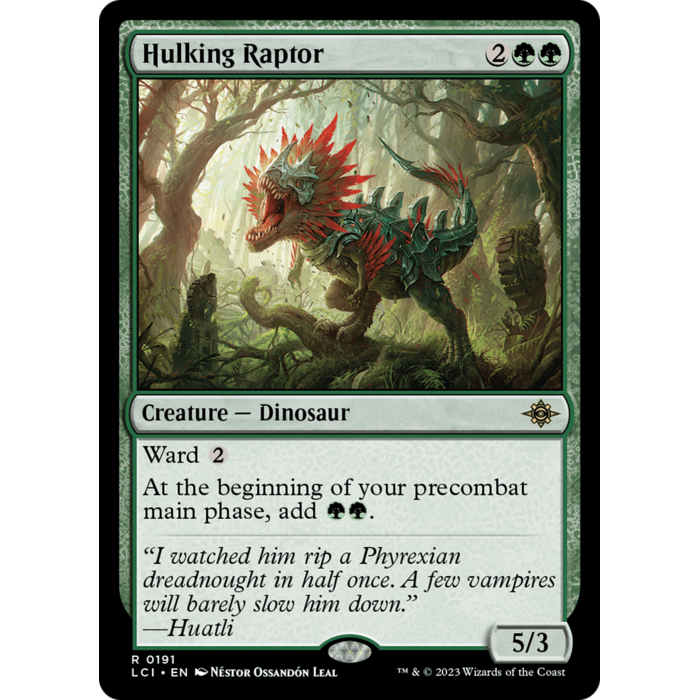 Magic: The Gathering Hulking Raptor (191) Near Mint Foil