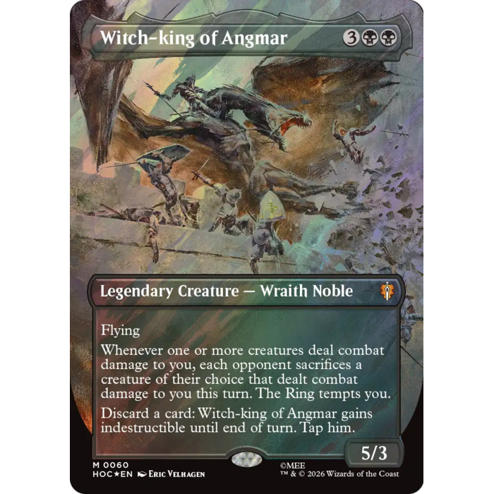 Magic: The Gathering Witch-king of Angmar (Borderless) (Surge Foil) (060) Near Mint Foil