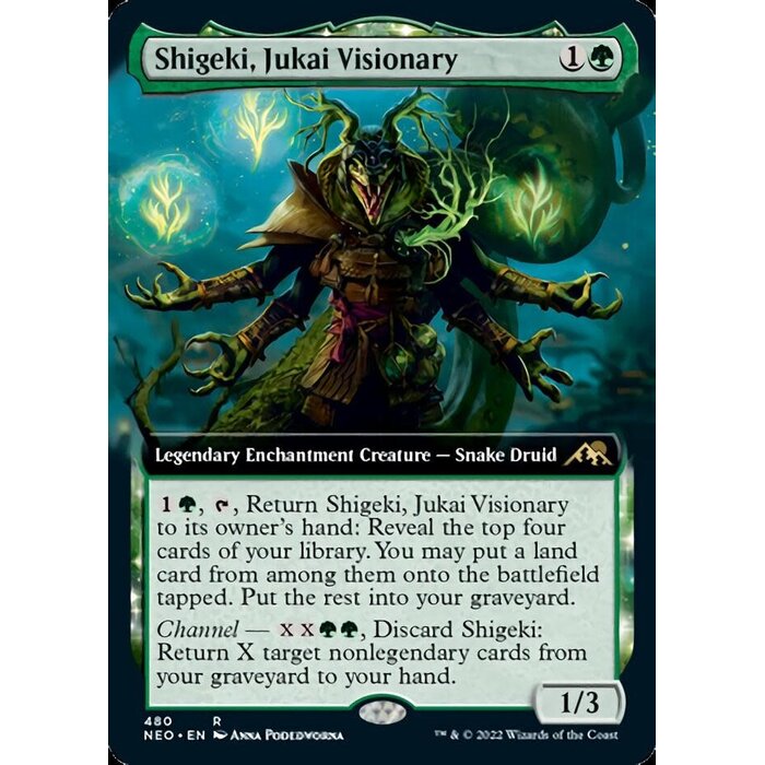 Magic: The Gathering Shigeki, Jukai Visionary (Extended Art) (480) Lightly Played Foil