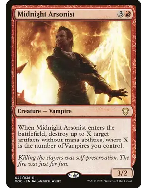 Magic: The Gathering Midnight Arsonist (27) Near Mint