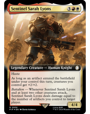 Magic: The Gathering Sentinel Sarah Lyons (Extended Art) (Surge Foil) (426) Lightly Played Foil