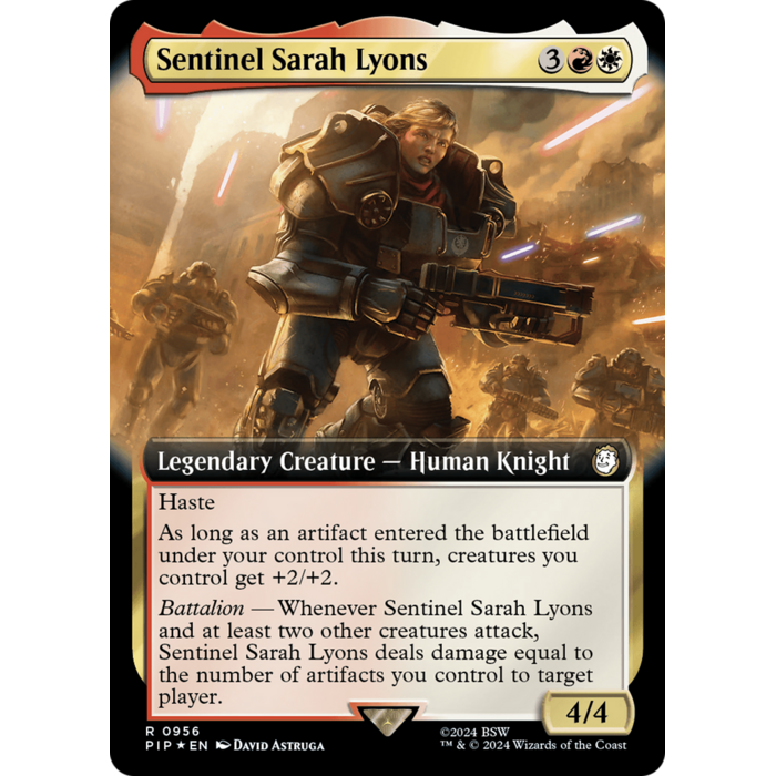 Magic: The Gathering Sentinel Sarah Lyons (Extended Art) (Surge Foil) (426) Lightly Played Foil