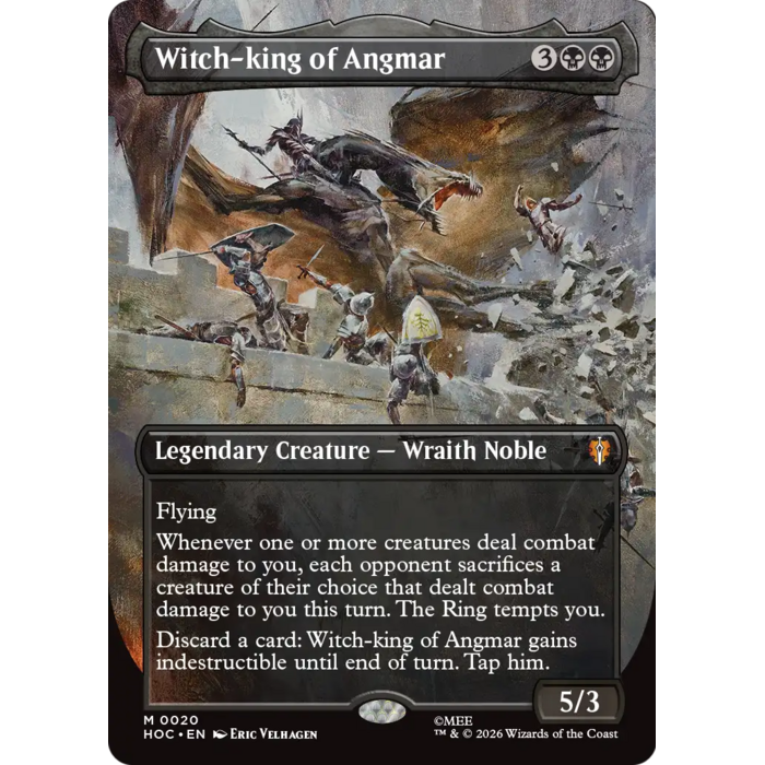 Magic: The Gathering Witch-king of Angmar (Borderless) (020) Near Mint