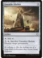 Magic: The Gathering Unstable Obelisk (170) Near Mint