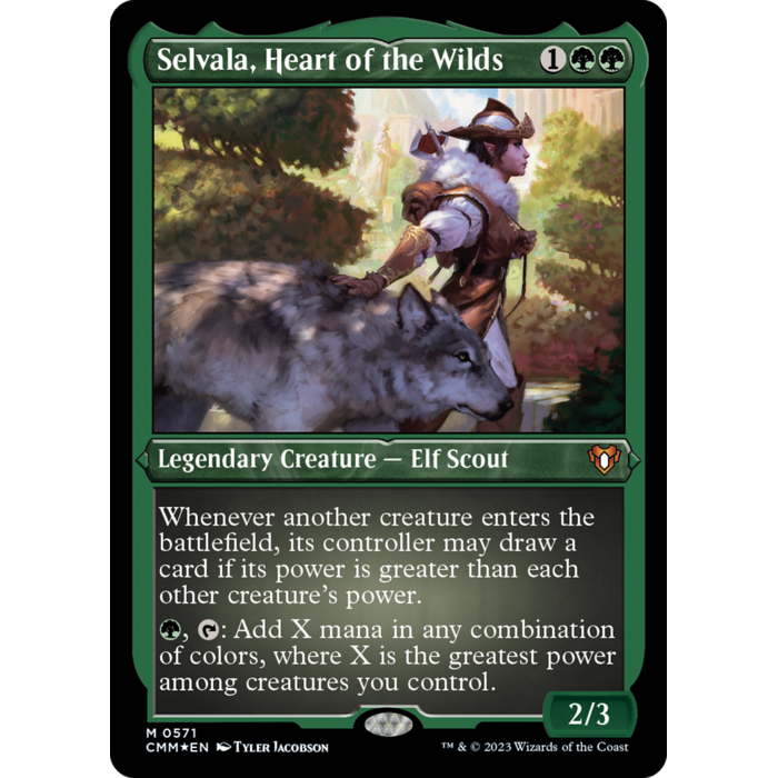 Magic: The Gathering Selvala, Heart of the Wilds (Foil Etched) (571) Near Mint Foil