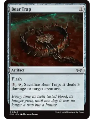 Magic: The Gathering Bear Trap (243) Near Mint
