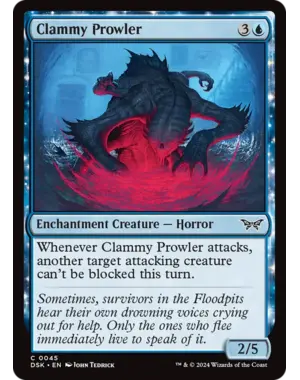 Magic: The Gathering Clammy Prowler (45) Near Mint