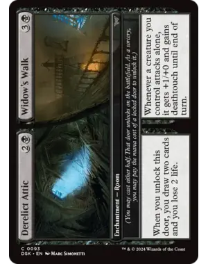 Magic: The Gathering Derelict Attic // Widow's Walk (93) Near Mint