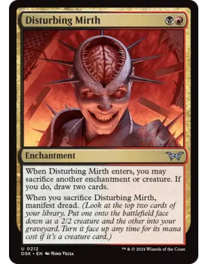 Magic: The Gathering Disturbing Mirth (212) Near Mint