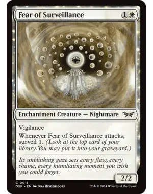 Magic: The Gathering Fear of Surveillance (11) Near Mint